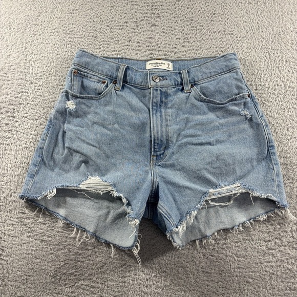 Abercrombie & Fitch Pants - Abercrombie Fitch High Waisted Short Shorts Booty Shorts Womens 28 Raw Hem
